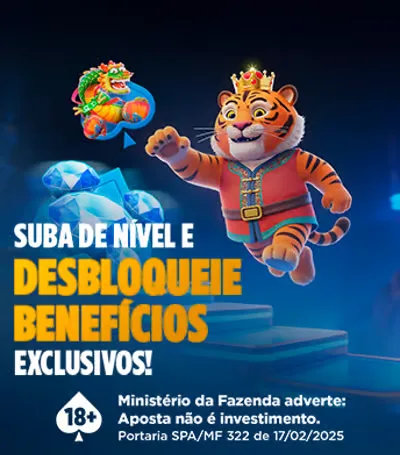 Peça de divulgação do programa de níveis; na base dela vai a tarja exigida por lei, com o aviso do Ministério da Fazenda e o número da portaria.